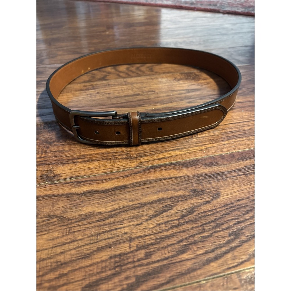Alesbury Men's Genuine Leather Dress Belt Brown Size 38